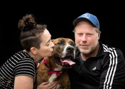 Family Photoshoot with Dog Mocha